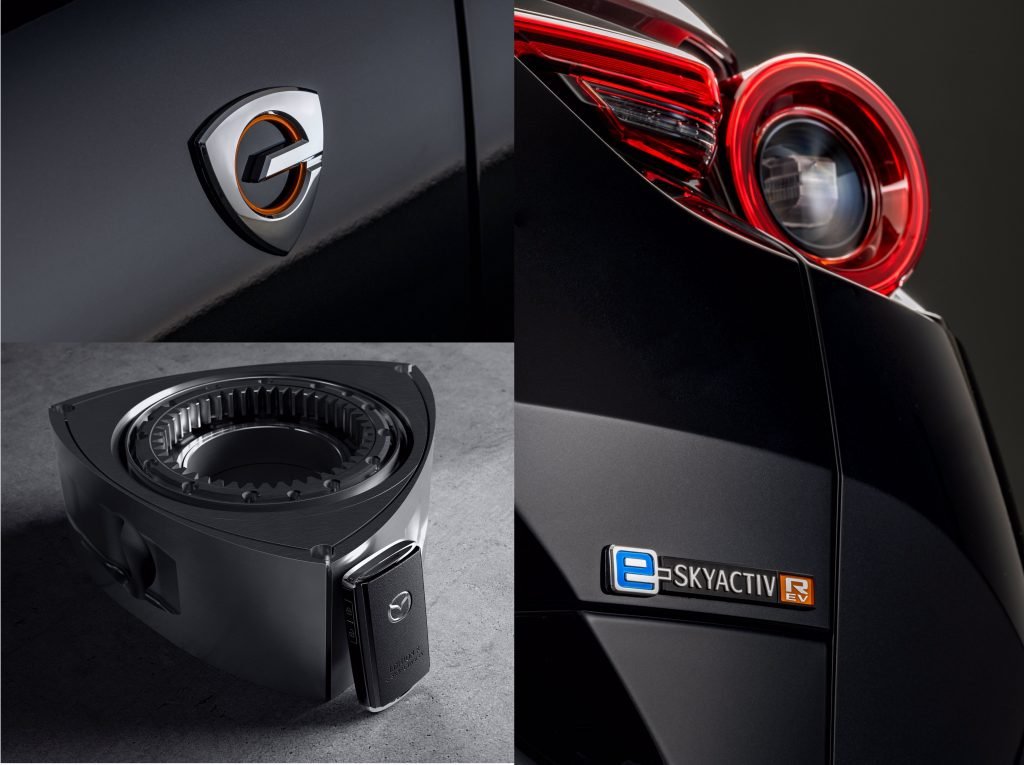 Motor rotativo y detalles de Mazda MX-30